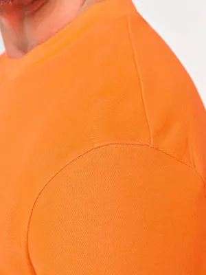 Unisex eco-friendly polycotton long-sleeved t-shirt