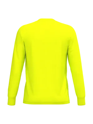Unisex eco-friendly polycotton long-sleeved t-shirt – Fluorescent Yellow