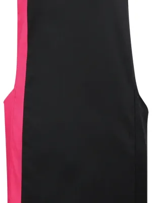 Tablier à bavette bicolore – Black / Hot Pink