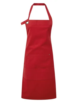 Delantal de peto "Calibre" – Red