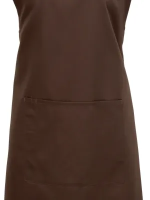 Colours Bib Apron With Pocket – Brown