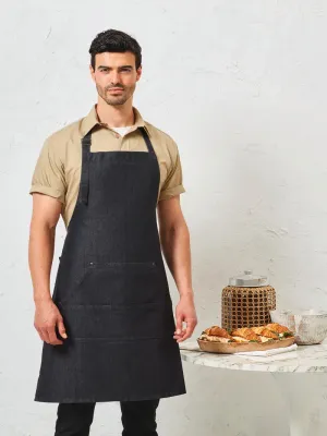 Denim bib apron