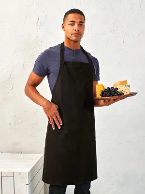 Recycled, organic bib apron