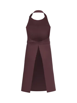 Delantal con bolsillo de algodón ecológico – Dark Cherry