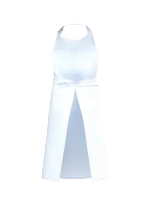 Delantal con bolsillo de algodón ecológico – White