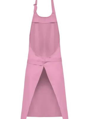 Cotton apron with pocket – Dark Pink