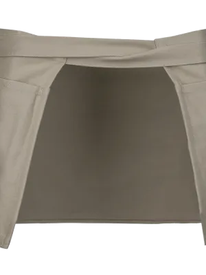 Cotton short apron – Beige