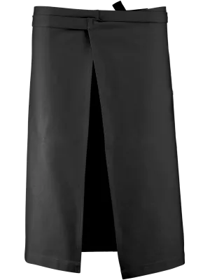 Delantal largo de algodón – Black