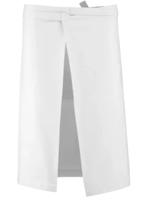 Delantal largo de algodón – White