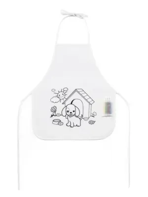 NILO. Children's apron for colouring in non-woven (80 g/m²)