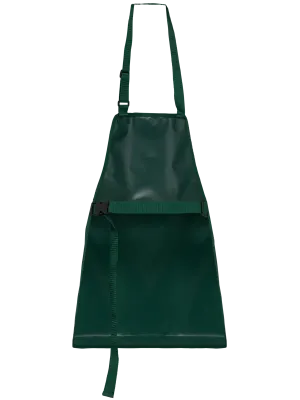 Waterproof eco-friendly gardening apron, unisex – Bottle Green / Beige
