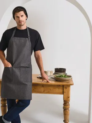 Tablier en denim biologique et commerce équitable