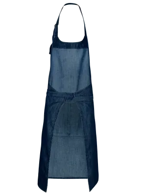 Tablier polycoton avec poche – Denim