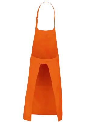 Tablier polycoton avec poche – Orange