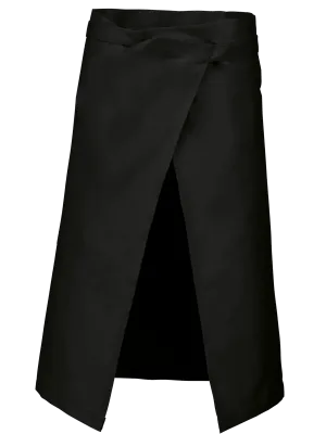 Polycotton long apron – Black