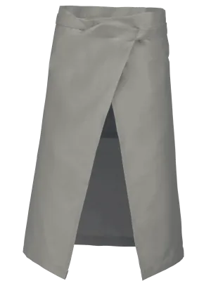 Polycotton long apron – Light Grey