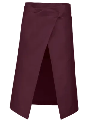 Polycotton long apron – Wine