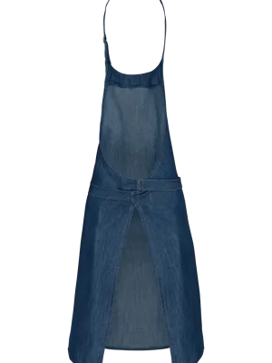 Tablier polycoton sans poche – Denim