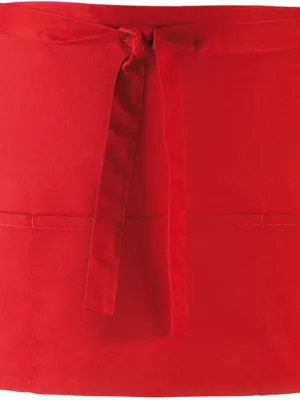 Colours 3 Pocket Waist Apron – Red