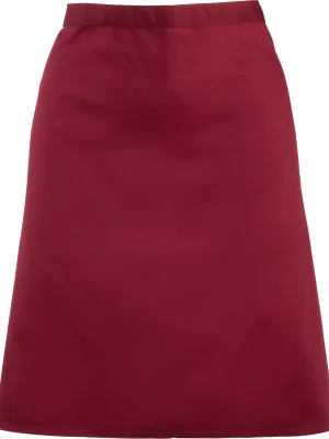 Colours Mid Length Apron – Burgundy