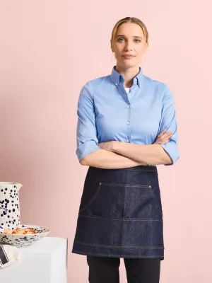 Denim waist apron
