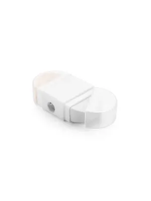 WYATT. Taille-crayon 2 en 1 en PP – Blanc