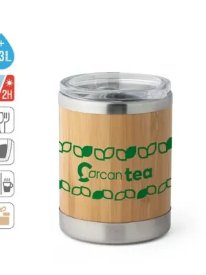 LYCKA. Vaso de bambú 350 mL