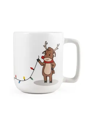 REINDEER. Tasse avec impression de Noël 330 mL