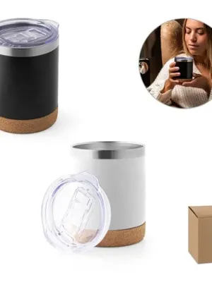 SOLBERG TUMBLER. Stainless steel travel cup 400 mL