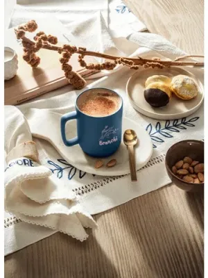 MIGHTY. Ceramic mug with cylindrical body 330 mL
