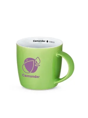 COMANDER. Taza de cerámica con acabado brillante, 370 ml