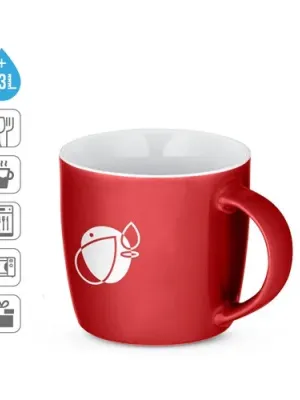 COMANDER. Taza de cerámica con acabado brillante, 370 ml