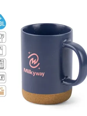 CONSTELLATION CORK. Ceramic mug with cork base 320 mL