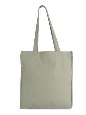 Tote bag avec fond et soufflet – Washed Green Clay