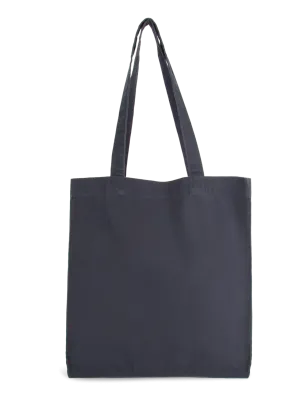 Tote bag avec fond et soufflet – Washed navy