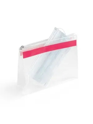 CHASTAIN. Transparent. Pochette EVA avec fermeture éclair