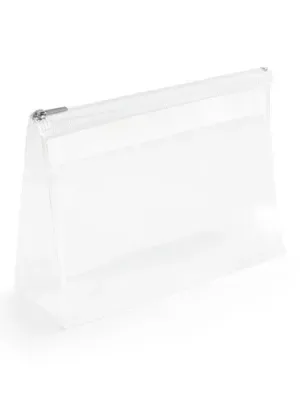 CHASTAIN. Transparent. Pochette EVA avec fermeture éclair – Blanc