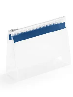 CHASTAIN. Transparent. Pochette EVA avec fermeture éclair – Bleu