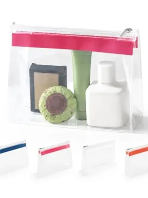 CHASTAIN. Transparent. Pochette EVA avec fermeture éclair