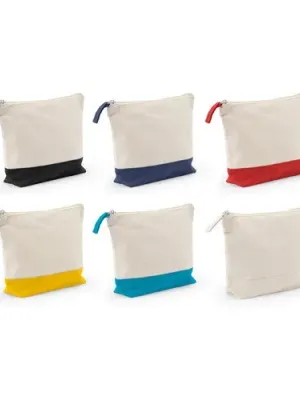 DAPHNE. 100% cotton cosmetic bag (340 g/m²) two-tone