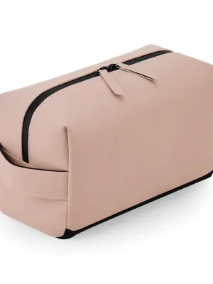 Neceser de aseo de poliuretano mate – Nude Pink