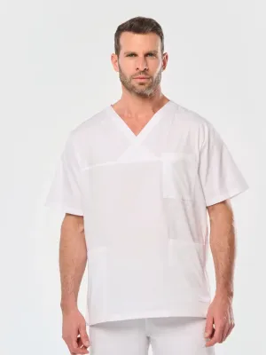 Tunique coton manches courtes unisexe