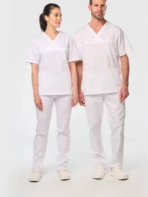 Tunique coton manches courtes unisexe