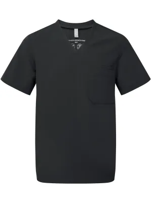 Men's short-sleeve stretch tunic – Black