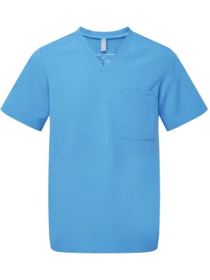 Men's short-sleeve stretch tunic – Ceil blue