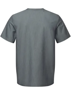 Men's short-sleeve stretch tunic – Dynamo Grey