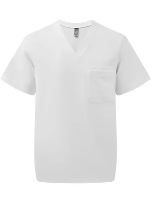 Men's short-sleeve stretch tunic – Vital white