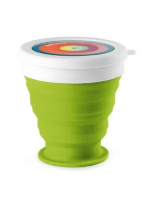 ASTRADA. Verre de voyage pliable 250mL en silicone et PP