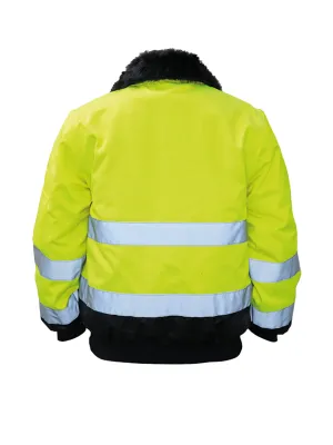 Oslo 4-in-1 Pilot Jacket – Hi Vis Yellow / Black