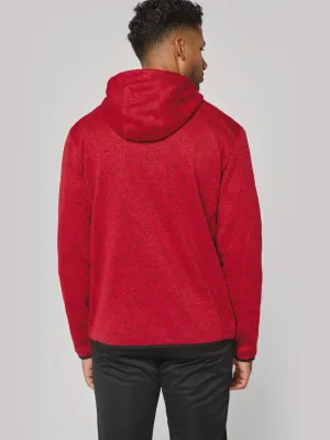 Men's heather hooded jacket